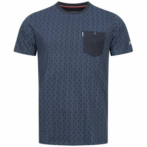 Lambretta Paisley Allover Print Herren T-Shirt SS6807-NAVY
