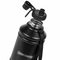 Vista previa: SPORTINATOR "Hydrated" Fitness acero inoxidable Botella 2,2l negro Vista previa: SPORTINATOR "Hydrated" Fitness acero inoxidable Botella 2,2l negro