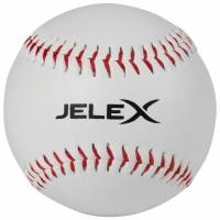 JELEX Homerun Palla da baseball con interno in sughero bianco-rosso