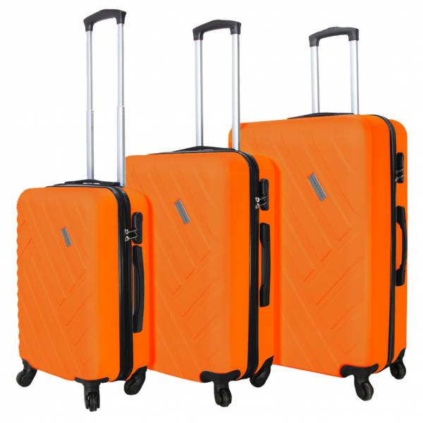 VERTICAL STUDIO &quot;Vantaa&quot; Suitcase Set of 3 20&quot; 24&quot; 28&quot; orange