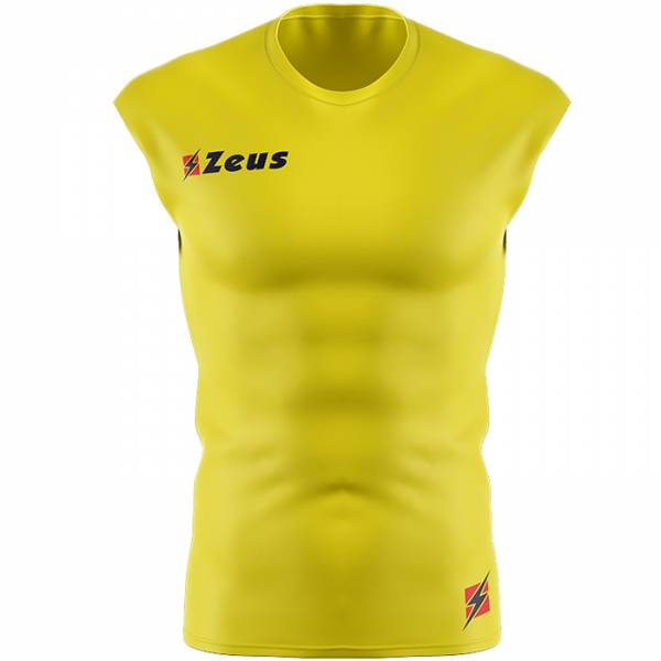 Zeus Fisiko Camiseta interior Camiseta funcional sin mangas amarillo Zeus