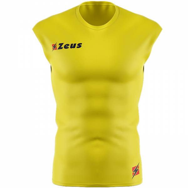 Zeus Fisiko Baselayer Top Sleeveless Sports Top yellow