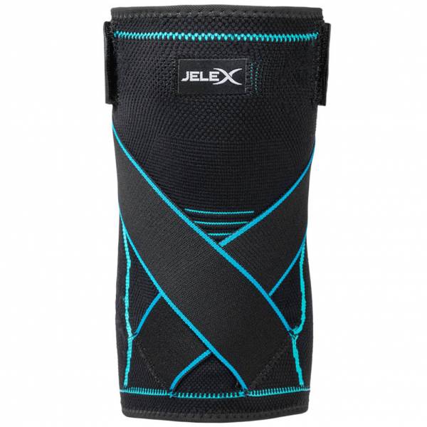 JELEX Knee Genouièllere de compression noir bleu