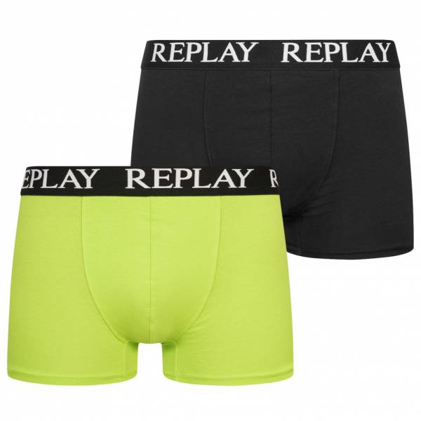 REPLAY Trunk Boxer Herren Boxershorts 2er-Pack 101005-N091