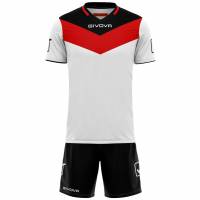Givova Kit Campo Set Shirt + Short rood / zwart