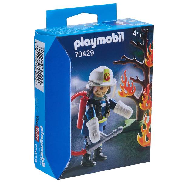 Image of PLAYMOBIL® Pompiere con accessori 70429