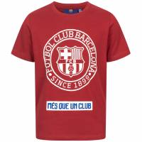 FC Barcelona Emblem Enfants T-shirt Rouge FCB-2-025