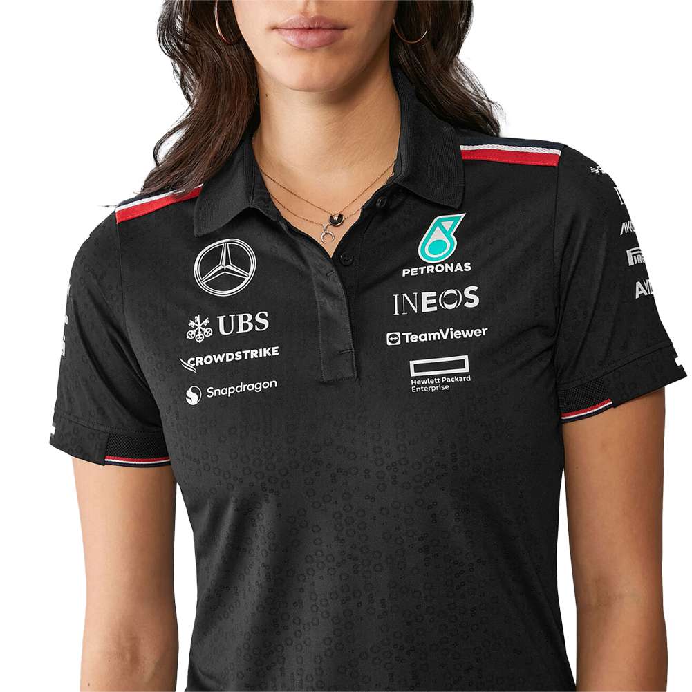 Mercedes AMG Petronas Formula One Team - Robe T-Shirt D'Équipe 2023 Pour Femme - Noir - Taille M