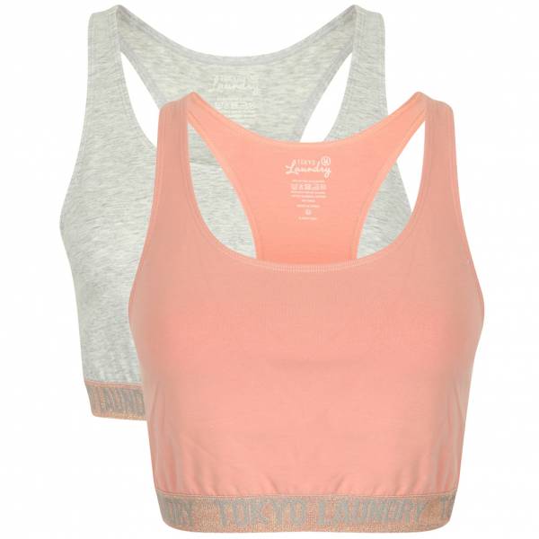 Tokyo Laundry Madison Racer Back Damen Sports Bra 2er Pack Set 3P10367