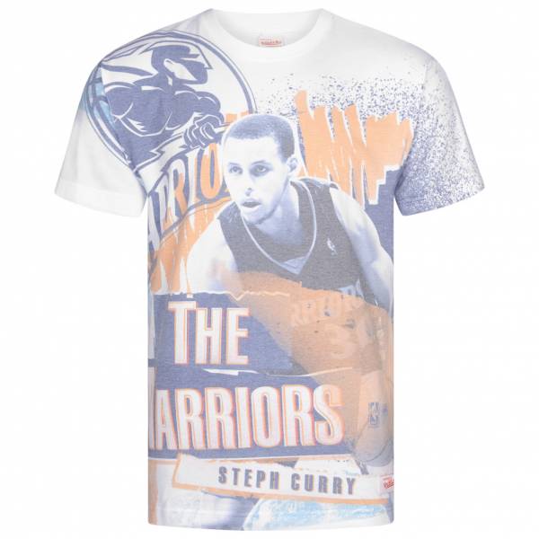 Mitchell & Ness Player Herren T-Shirt MN-HWCCURRSUBLIMTEE-GOLWAR-WHT