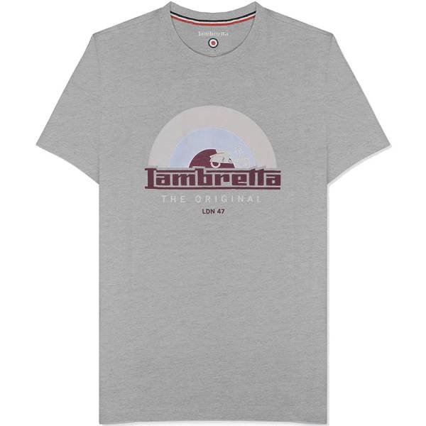 Image of Lambretta Record Uomo T-shirt SS0161-GRY MRL
