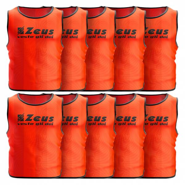 Zeus 10er-Pack Trainingsleibchen Orange