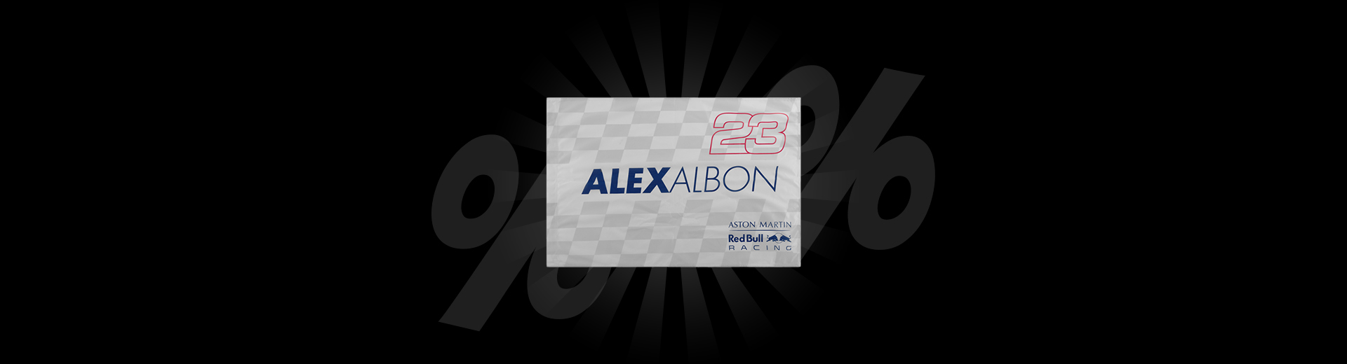 Red Bull Racing x Aston Martin Alex Albon Flag solo 2,22 €