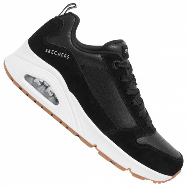 Skechers uno solid ait dames sneakers 155132-blk