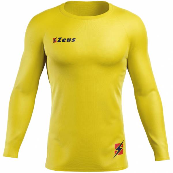 Image of Zeus Fisiko Baselayer Maglietta aderente a maniche lunghe giallo