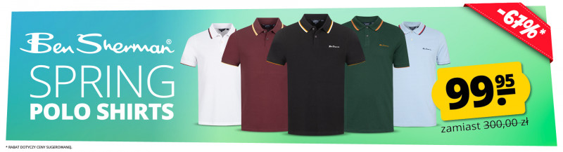 BEN SHERMAN polo shirts of spring tylko 99,95 Zł