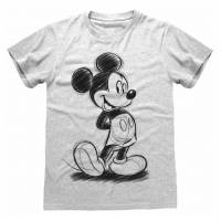 Mickey Mouse Disney Sketched Men T-shirt DIS08740TSC