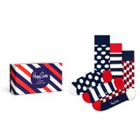 Happy Socks Classic Navy Geschenkset Socken 3 Paar XSTR08-6000