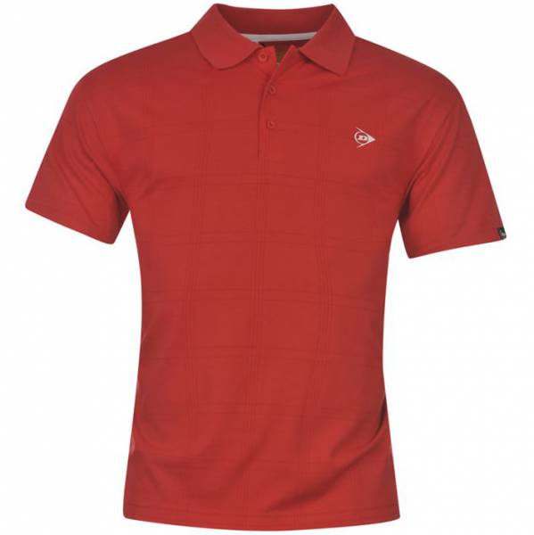 Dunlop Golf Tour Herren Polo-Shirt kariert rot