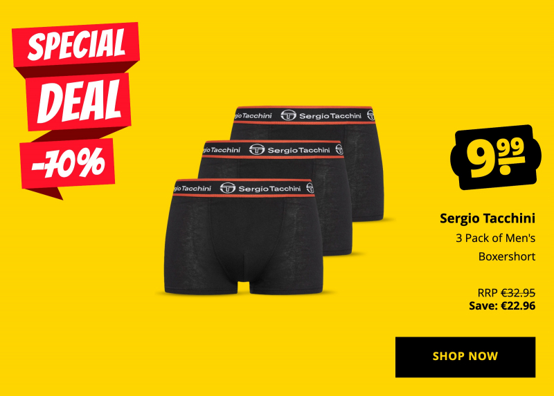 Sergio Tacchini 3 Pack of Men's Boxershort only 9,99 €!