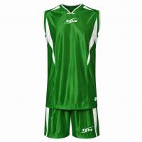 Zeus Kit Sante Maglia da basket + Shorts verde/bianco