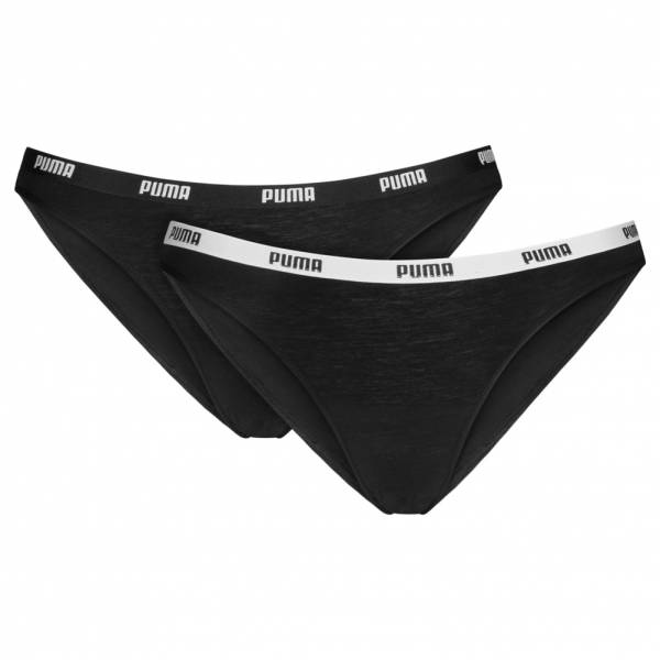 PUMA Iconic Bikini Briefs 2er Pack Damen Slip 906865-03