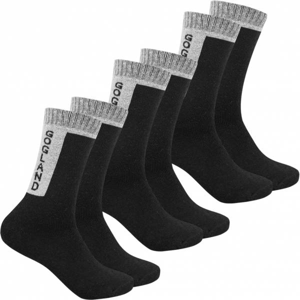 GOGLAND® &quot;Trekking&quot; Extérieur Chaussettes 3 paires noir