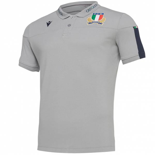 Italie FIR macron Hommes Polo sportif pour les supporters 58100135