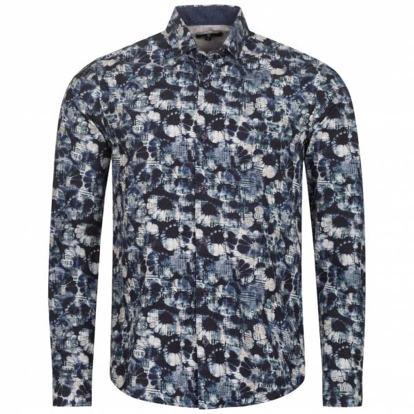 BORIS BECKER "Burundi" Langarm Hemd 21WBBMSHT00009-NAVY