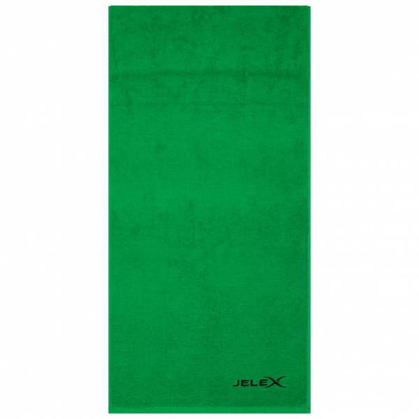 JELEX &quot;100FIT&quot; Fitness Handtuch mit Zip-Tasche grün