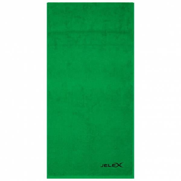 JELEX &quot;100FIT&quot; Serviette de fitness avec une poche zippée vert