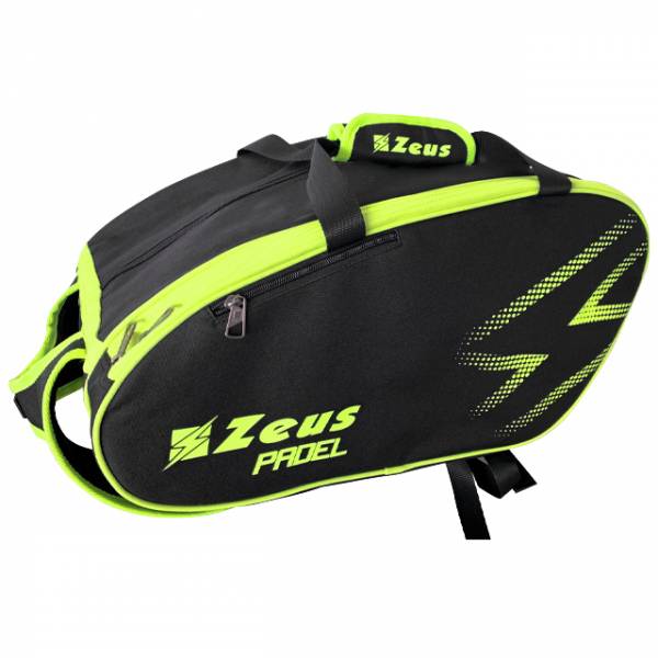 Image of Zeus Padel Bag Racchetta da padel Borsa nero giallo fluo