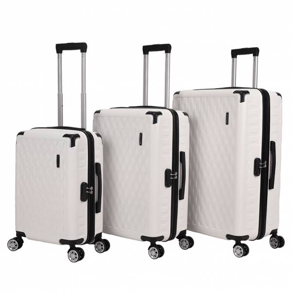 VERTICAL STUDIO &quot;Odense&quot; Suitcase Set of 3 20&quot; 24&quot; 28&quot; white