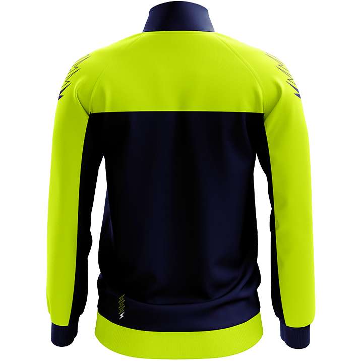 Zeus Combinaison D'Entraînement Ulysse Mixte - Survêtement Officiel 2024 Bleu-Jaune Fluo