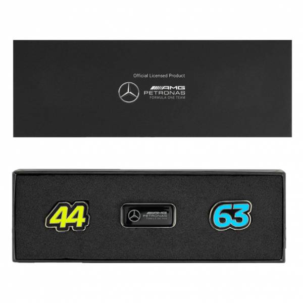 Mercedes AMG Petronas Pin Badge Conjunto Insignia 701227069-001