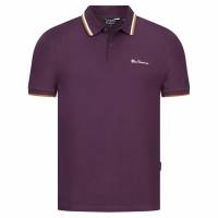 BEN SHERMAN Twin Tipped Herren Polo-Shirt 0076270-PLUM