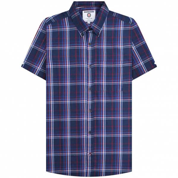 Lambretta Check Uomo Camicia a maniche corte RWIS1456-NVY