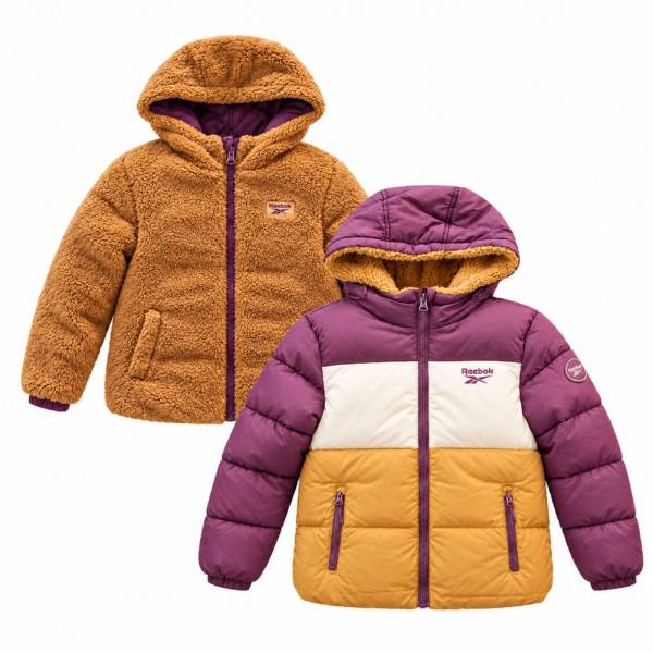 Reebok Glacier Shield Jacket Damen 2-in-1 Winterjacke OLRB878-Maroon