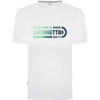 Lambretta Fade Mężczyźni T-shirt SS9824-WHT