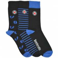 Lambretta Retro Men Socks 3 Pairs LS8165-BLACK/BLUE