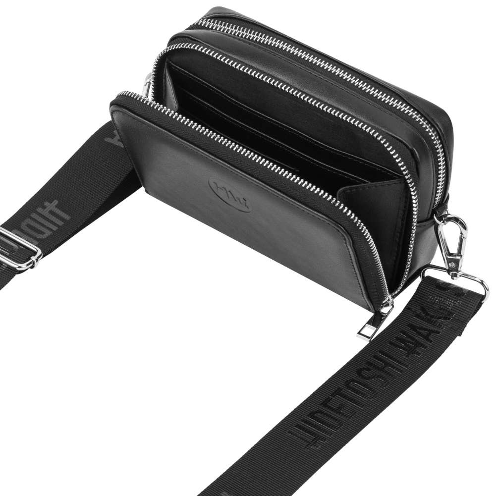 Tommy Jeans archive shoulder bag with pockets in black | ASOS