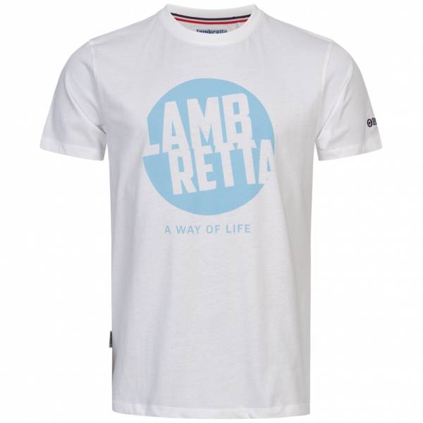 Lambretta Graphic Hommes T-shirt SS7471-BLANC