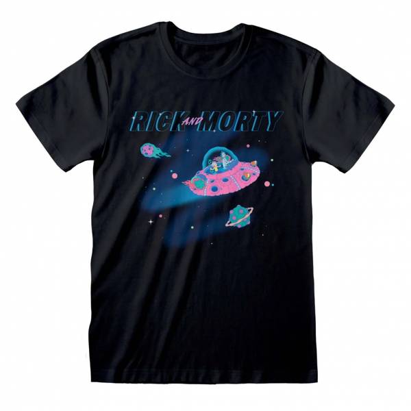 Rick and Morty In Space Herren T-Shirt RNM00766TSB