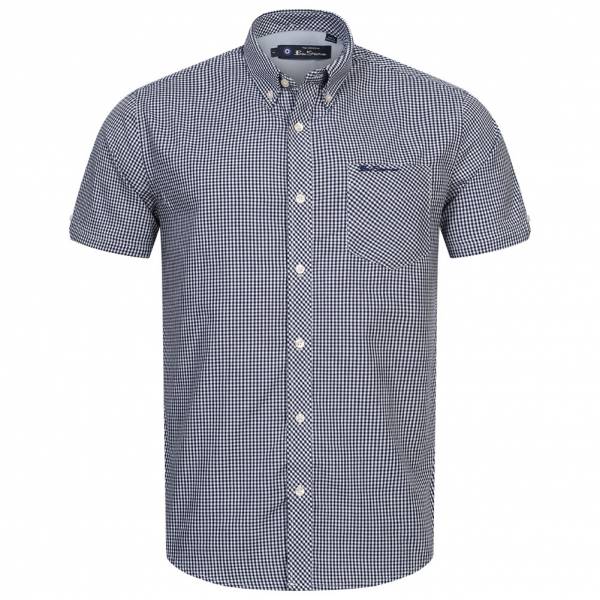 BEN SHERMAN Oxford Hommes Chemise à manches courtes 1013392-MARINE