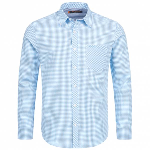 BEN SHERMAN Herren Langarm Hemd 0058303-100 Light Blue