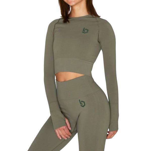 Beyond Limits Cropped Seamless Femmes Haut à manches longues BL11146