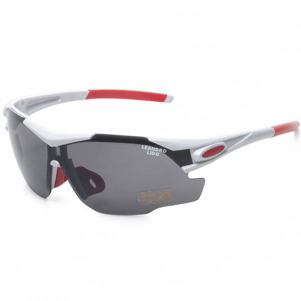 LEANDRO LIDO Challenger One Sport Sonnenbrille weiß/schwarz