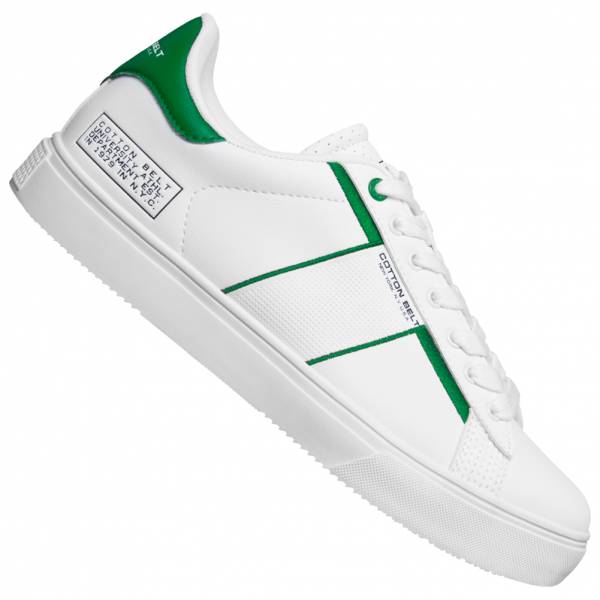 COTTON BELT White Green Hommes Sneakers CBM01400105