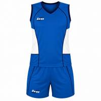 Zeus Kit Margo Damen Sport Trikot + Shorts royal/bianco