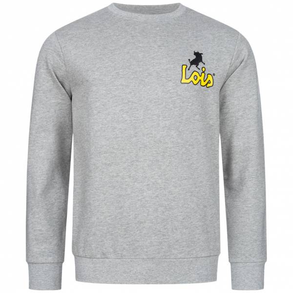Lois Jeans Small Logo Herren Sweatshirt 3E-LSSRNM-SL-Light Grey